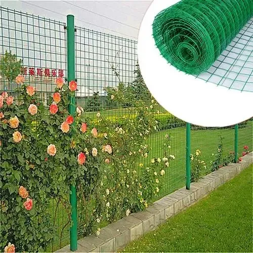 2023 innovative product cheap price PVC Coated Welded Mesh Fence Plastic fence for Farm garden supplies green welding fence