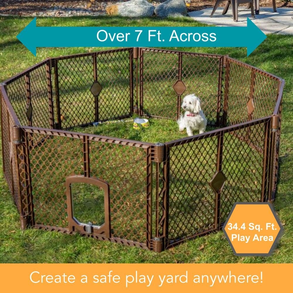 MyPet 8-Panel Petyard Passage Plastic Dog Pen