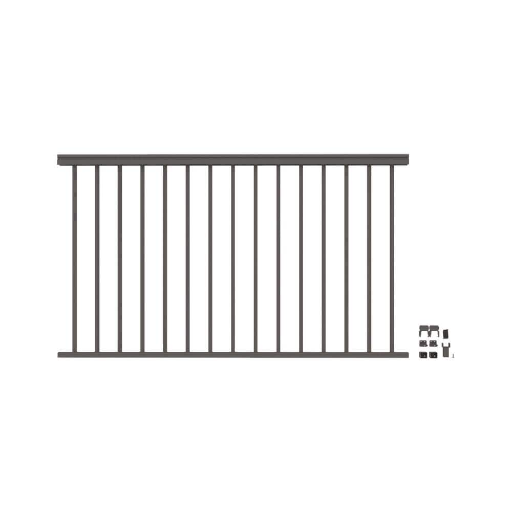 Barrette Outdoor Living VersaRail Classic 6 ft. x 42 in. Matte Bronze Aluminum Rail Level Kit 73043034