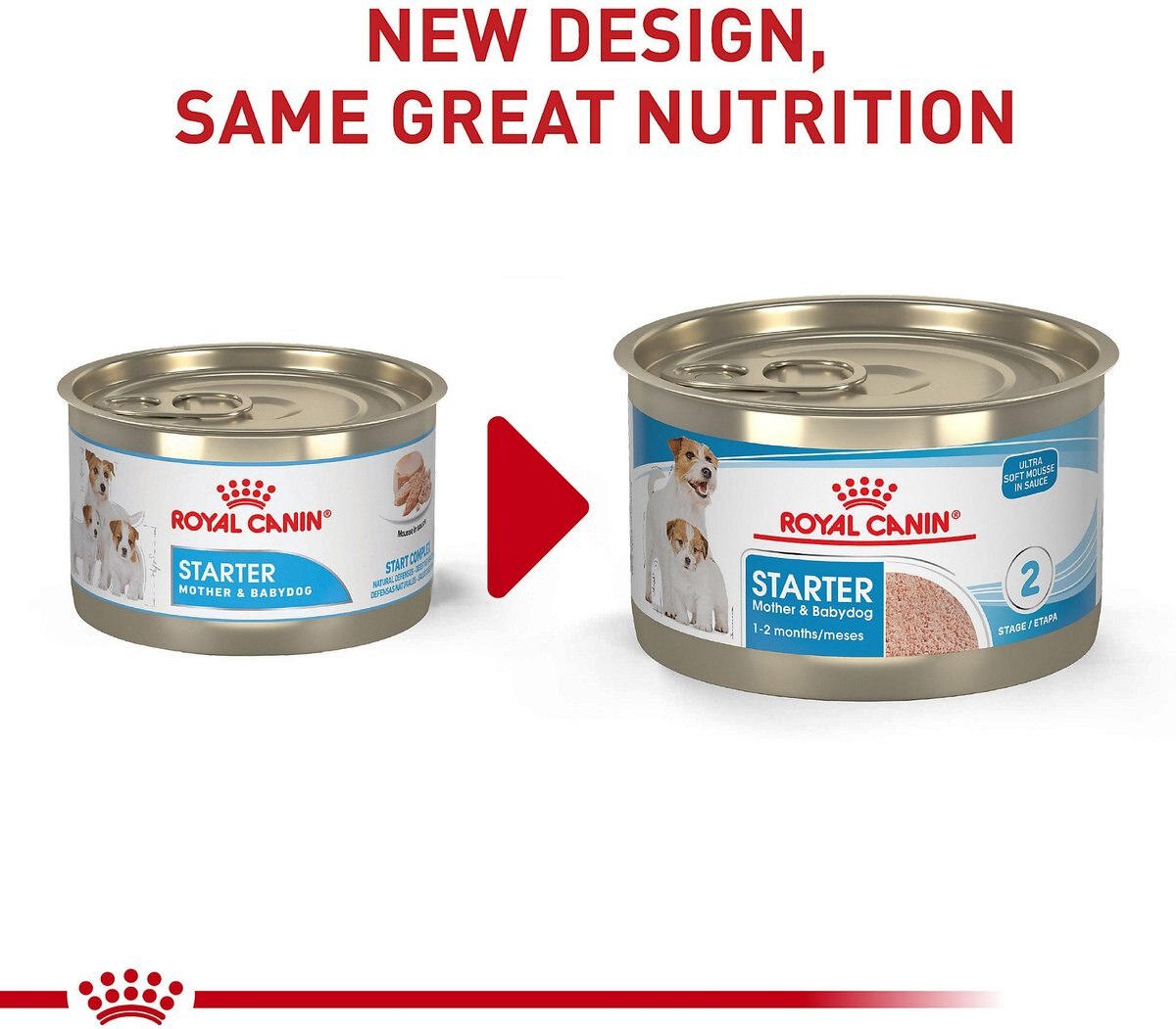 Royal Canin Size Health Nutrition Small Mother and Babydog Starter Mousse in Sauce Wet Dog Food