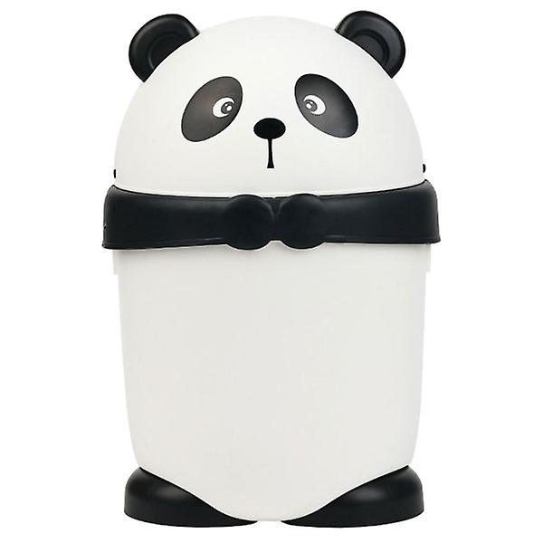 Lovely Mini Trash Bin Trash Container Cartoon Panda Garbage Can Cartoon Waste Can For Home