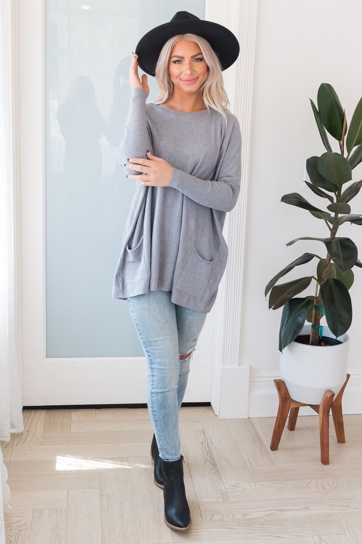 Casual Chic Modest Oversize Sweater