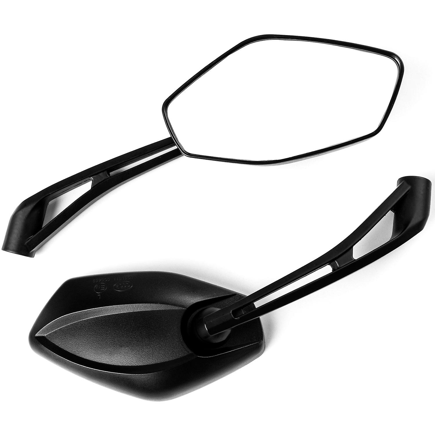 Universal Black Motorcycle Mirrors Compatible with Victory Cross Roads Jackpot