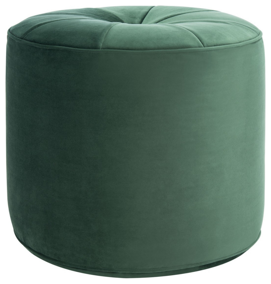 Kia Cylinder Ottoman Emerald   Modern   Footstools And Ottomans   by Virgil Stanis Design  Houzz