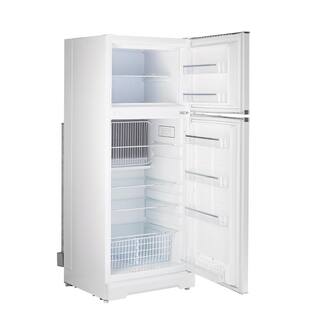 Unique Appliances Off-Grid Classic Retro 27.2 in. 14 cu. ft. Retro Propane Top Freezer Refrigerator in Marshmallow White UGP-14C CR SM W