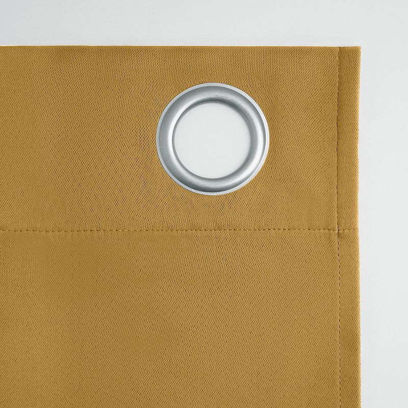 Sun Zero Mercer Blackout Solid Grommet Single Curtain Panel