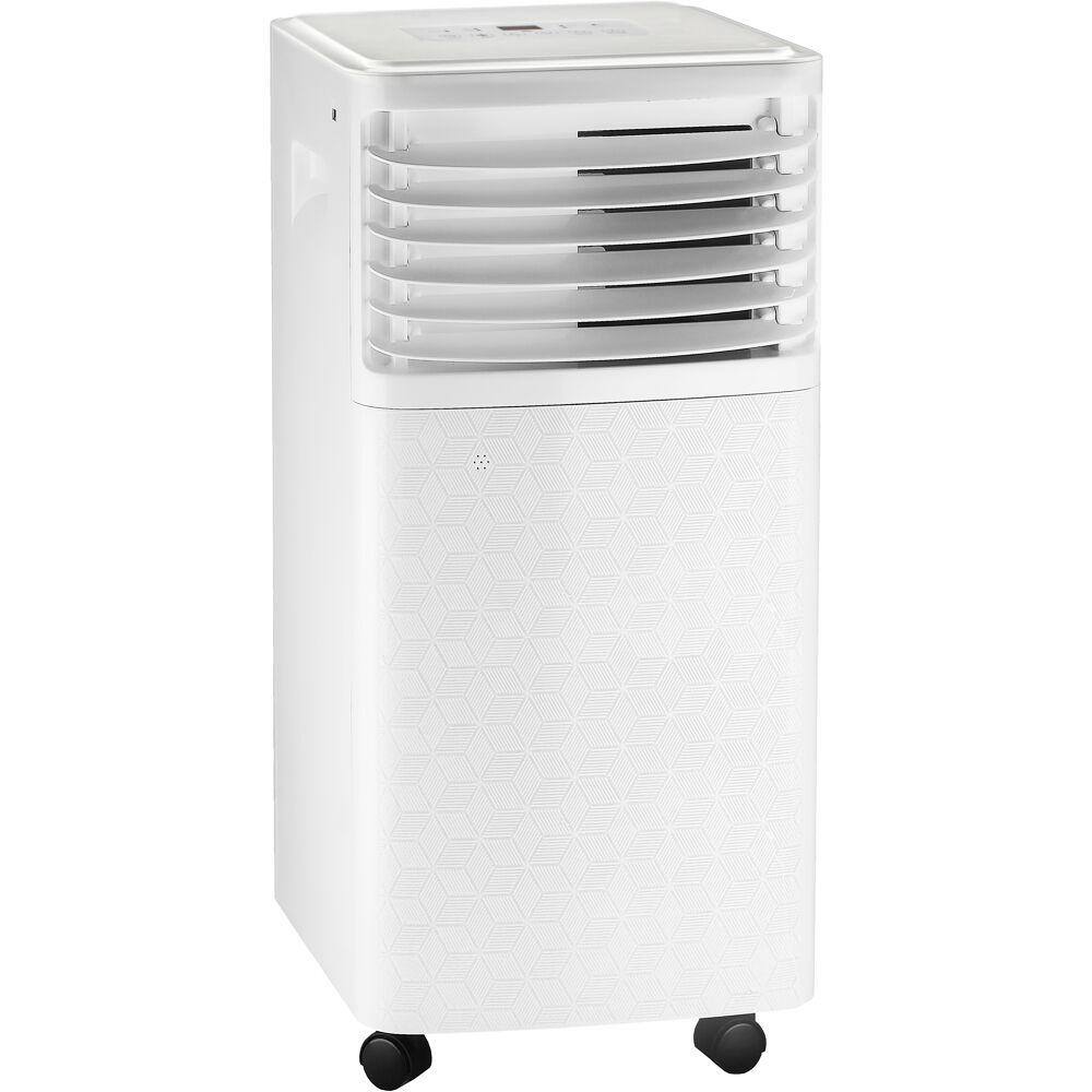 Arctic Wind 7500 BTU (5000 BTU DOE) Portable Air Conditioner with Wheels 200 sq. ft. LED Display Auto Restart 3-Speeds in White 2AP7500A