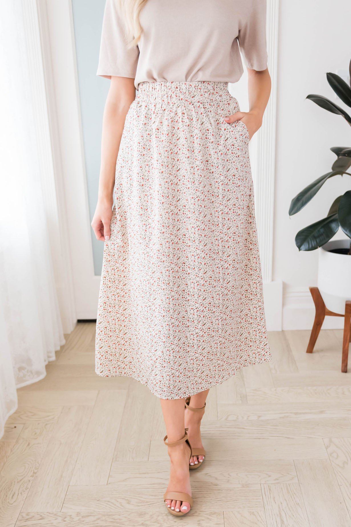 Always Cherished Floral Modest Skirt