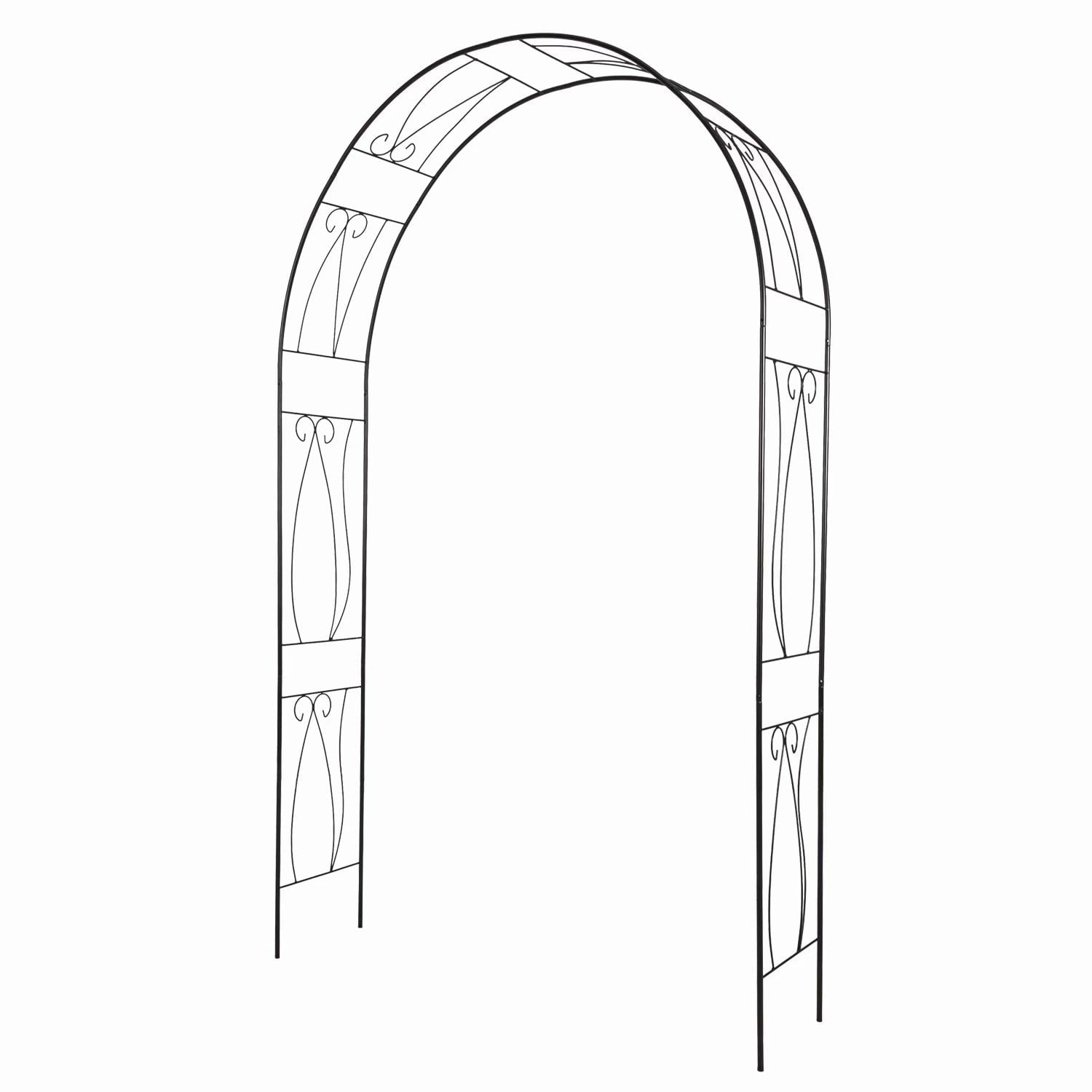 Kinbor 92" Black Steel Arbor