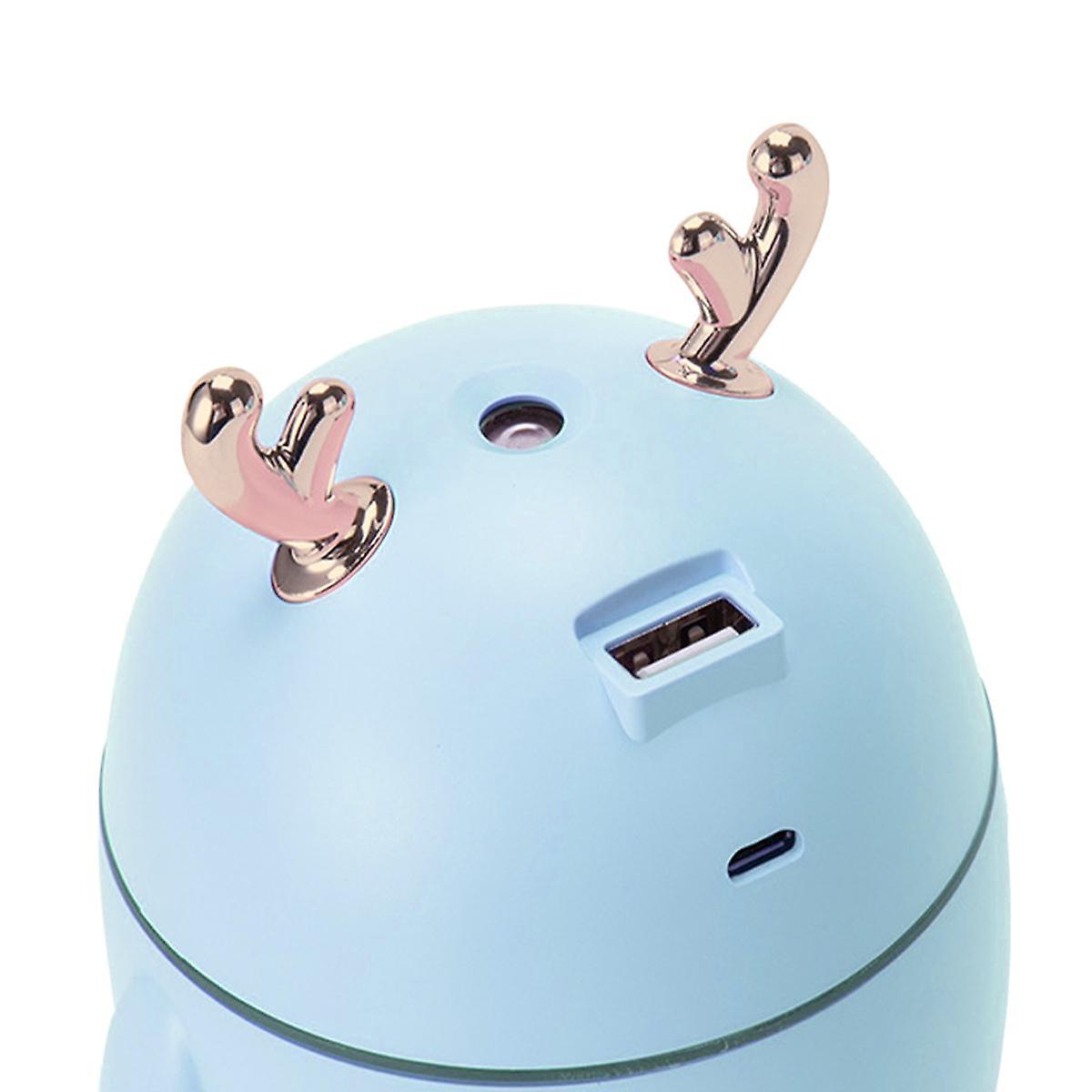 Humidifier with Lighting， Horn - Blue