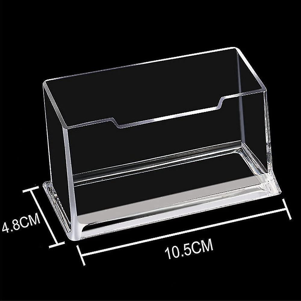 2 Pcs Business Card Holders Small， Business Card Stand Holder， Desktop