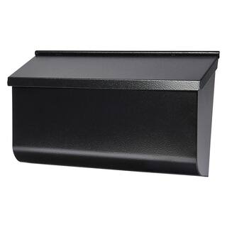 Architectural Mailboxes Woodlands Black Medium Steel Wall Mount Mailbox L4010WBAM