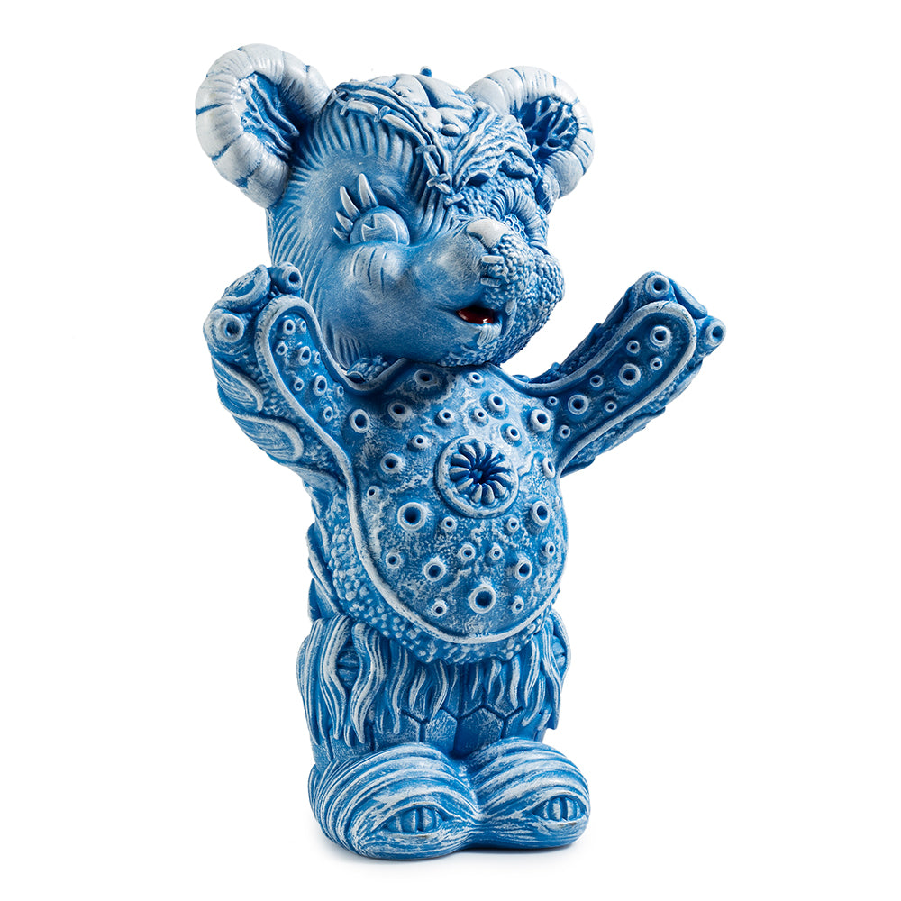 Free Hugs Bear Art Figure by Frank Kozik - Blue Edition