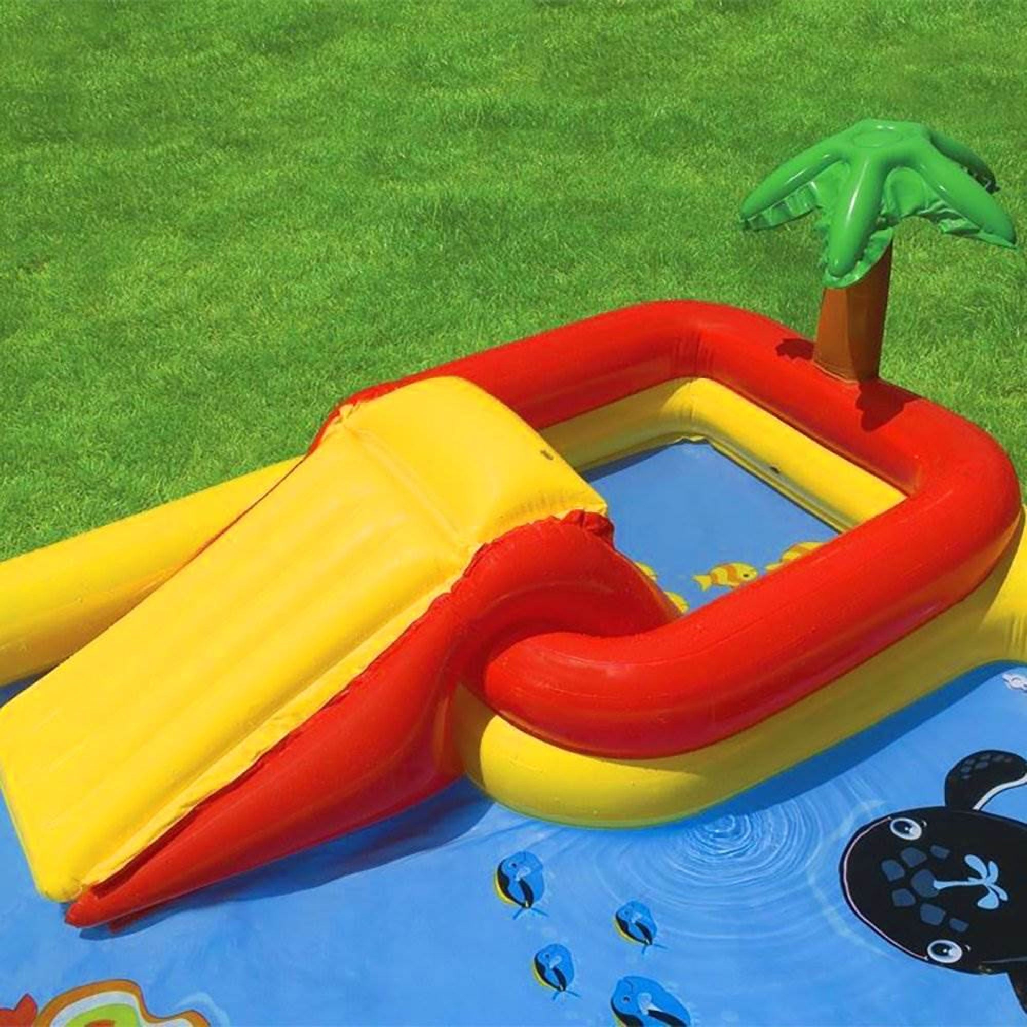 Intex Dinoland Kiddie Inflatable Pool & Inflatable Ocean Backyard Kiddie Pool