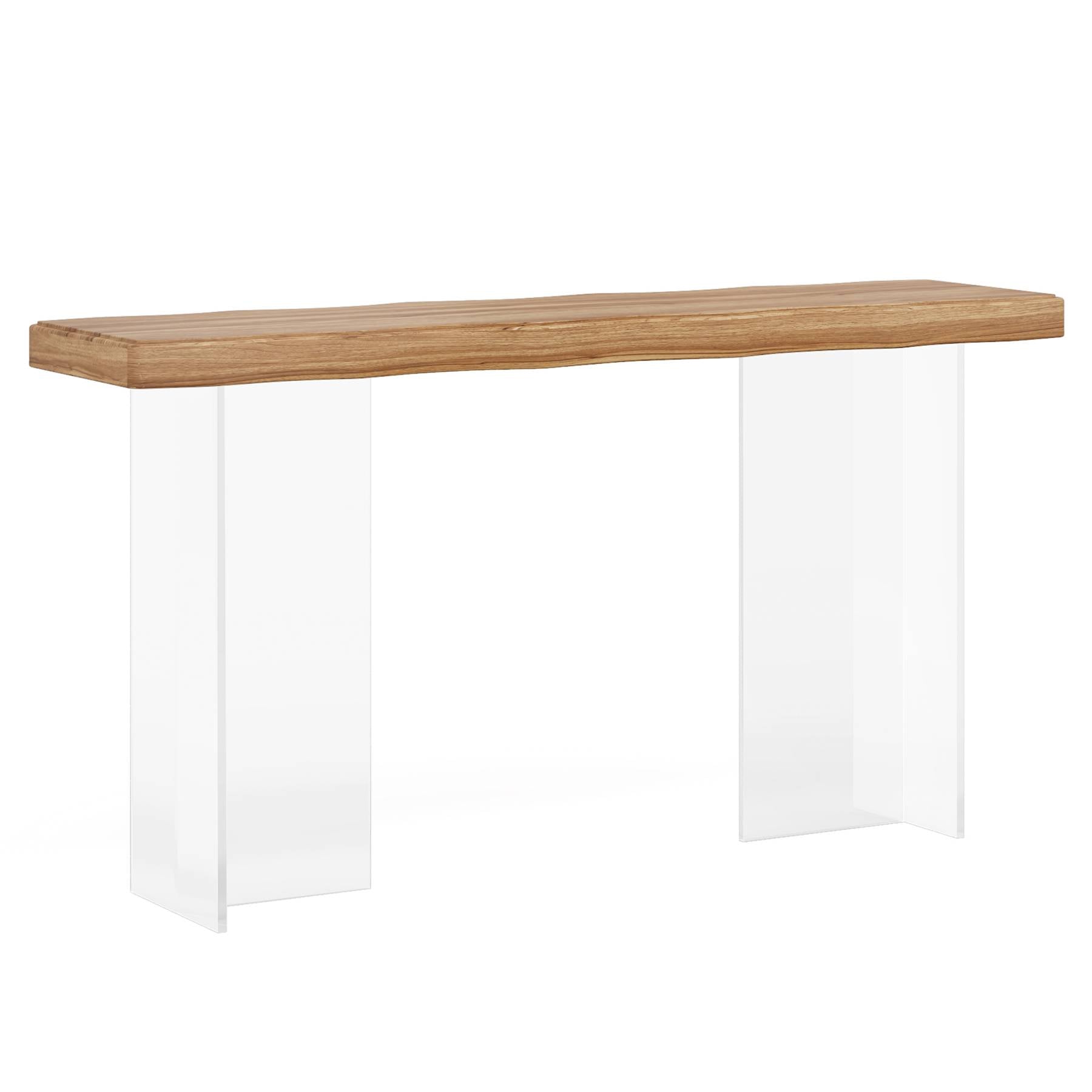 47'' Console Table Sofa Entryway Table with Acrylic Legs