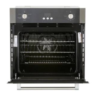 Magic Chef 24 in. 2.2 cu. ft. Single Electric Wall Oven with Convection in Stainless Steel MCSWOE24S