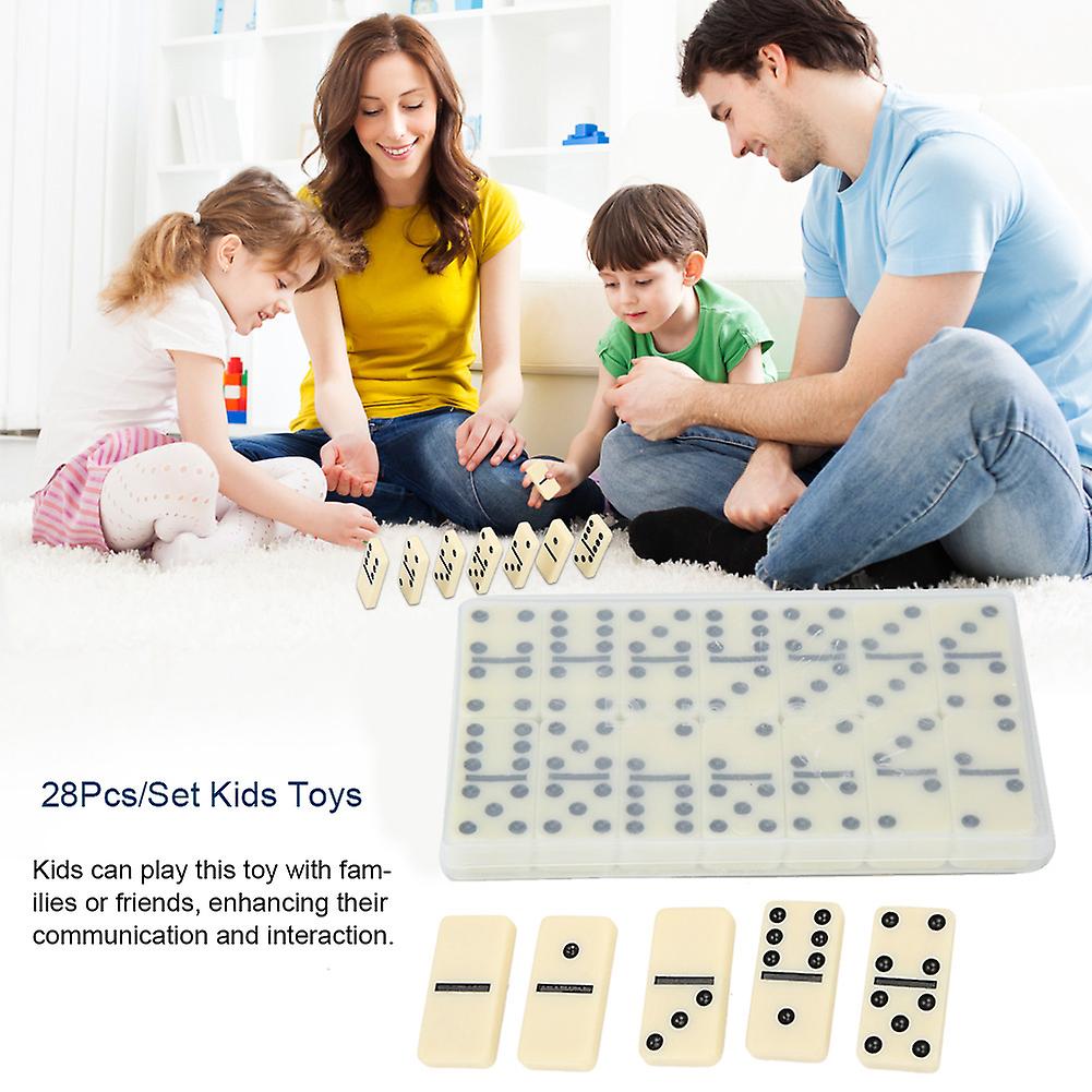 28pcs/set Diy Wooden Blocks Toys Kids Children Educationabl Toy Set Interactive Board Game