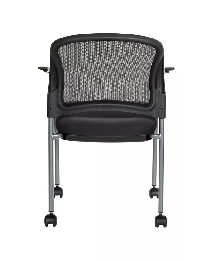 OSP Home Furnishings Titanium Finish Visitors Office Chair