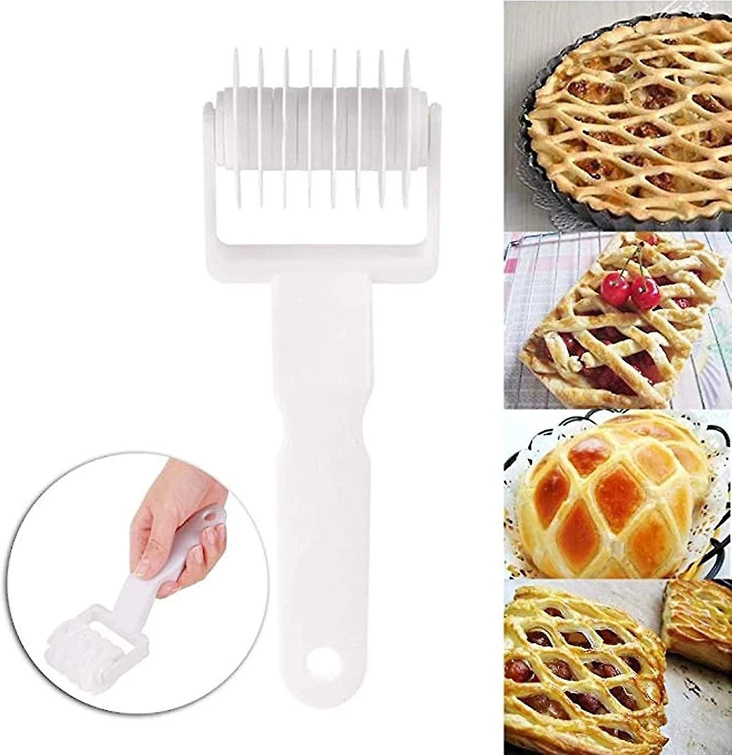 3 Pcs Grid Rolling Pin Grid Roller Lattice Rolling Pin Plastic Rolling Cutter