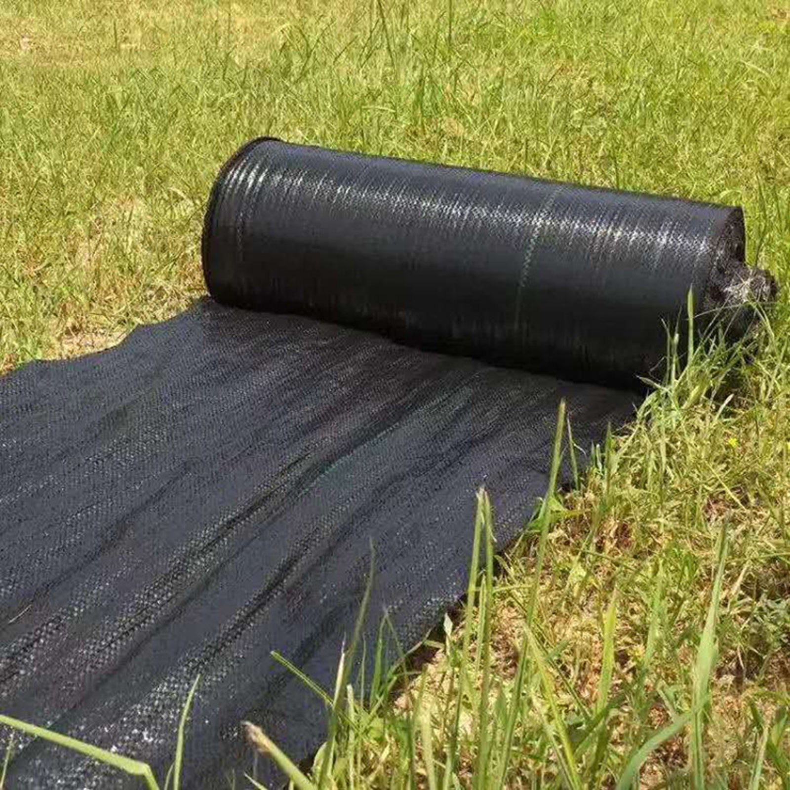 Asdomo Plastic Mulch Ground Cover Weed Film Woven Grass Cloth Fabric Weave Pp Black Garden Landscape Breathable Sheet Mat