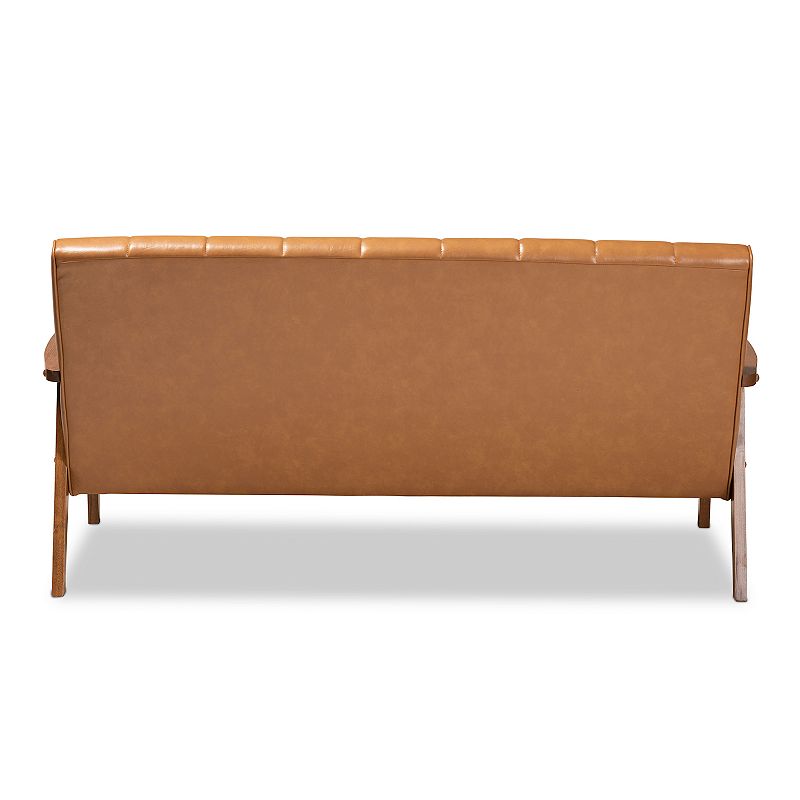 Baxton Studio Nikko Brown Sofa