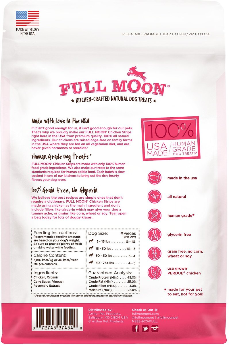 Full Moon Chicken Strips Grain-Free Dog Treats