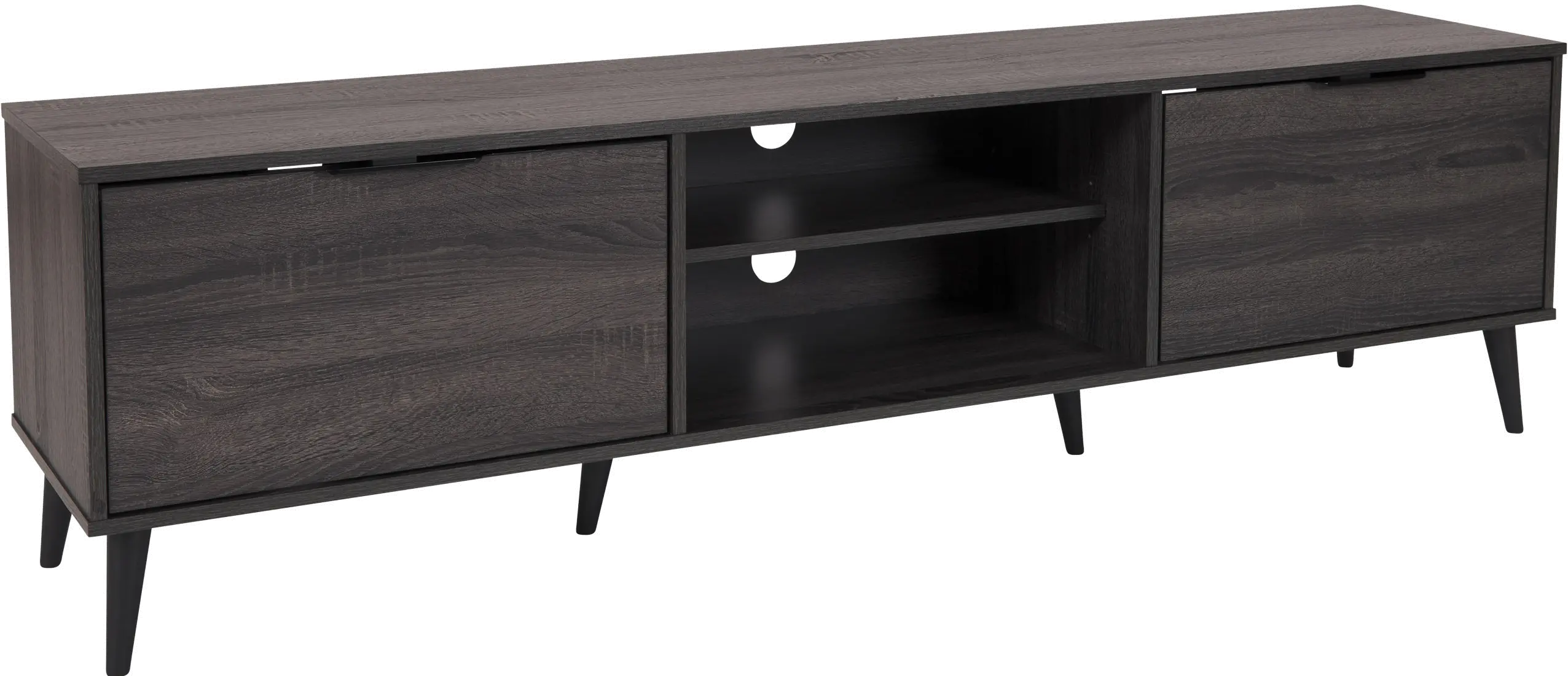 Cole Gray TV Stand with Storage