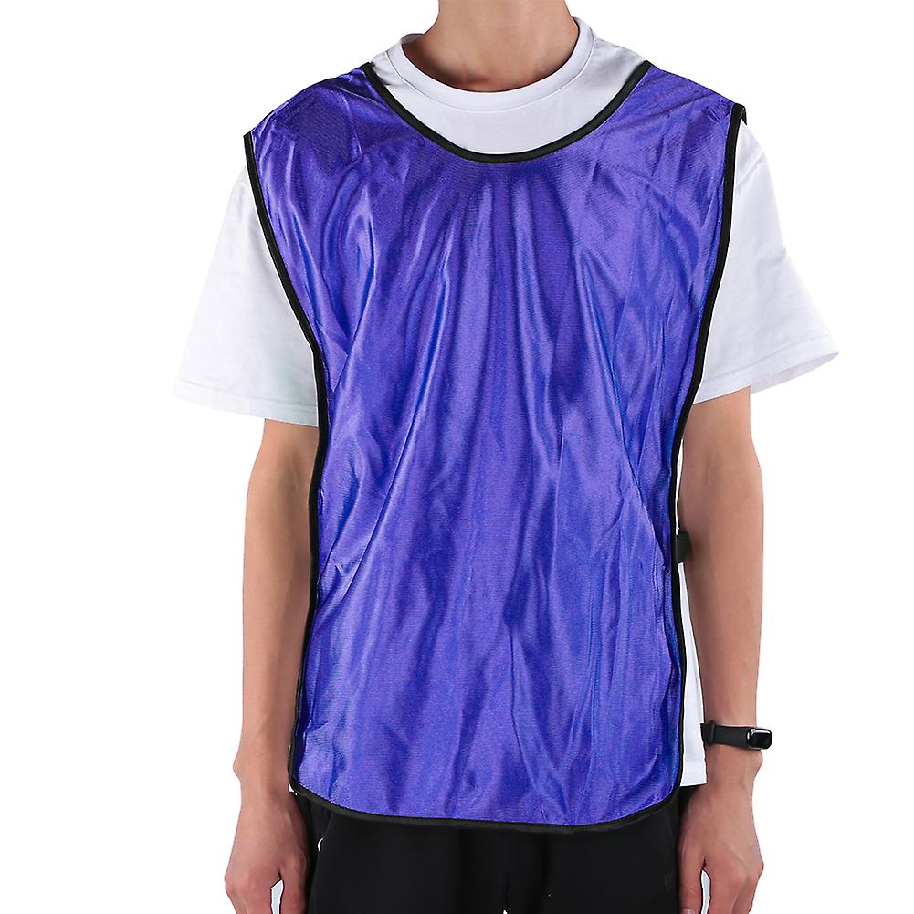 12 Pcs Outdoor Sports Vests Scrimmage Soccer Football Training Breathable Adults Jerseypurple Adult