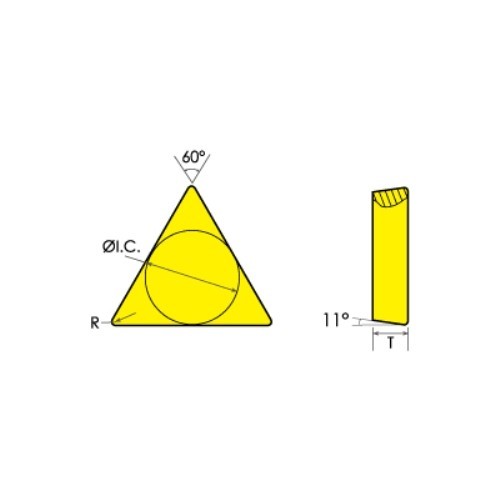 ABS Import Tools TPU 322 TiN COATED CARBIDE INSERT...