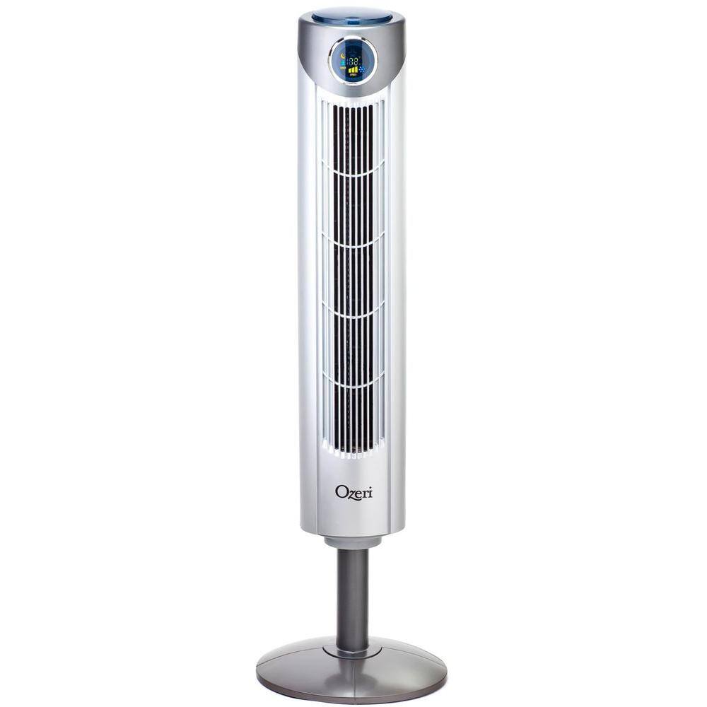 Ozeri Ultra 42 in. Wind Fan Adjustable Oscillating Tower Fan with Noise Reduction Technology OZF1