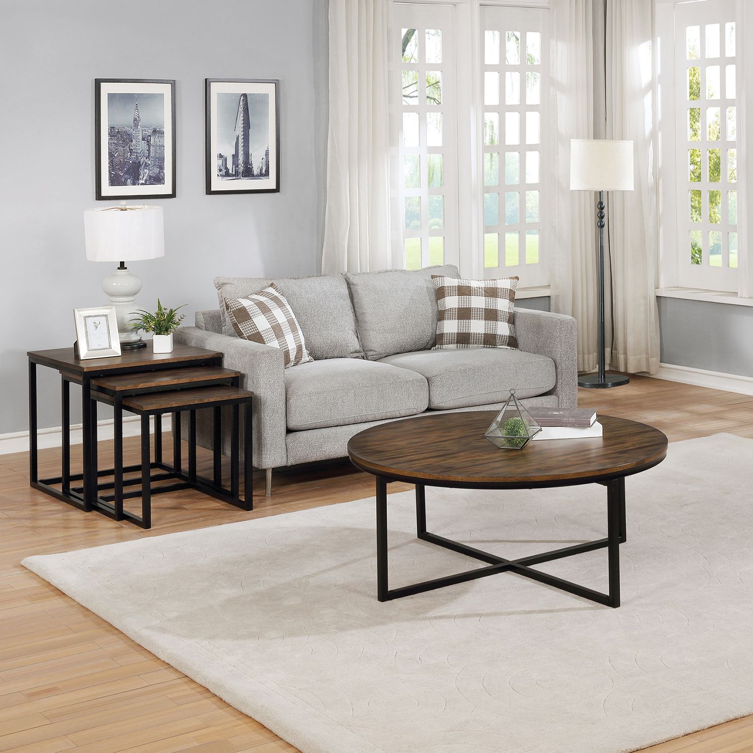 Alaterre Furniture Arcadia Round Coffee Table