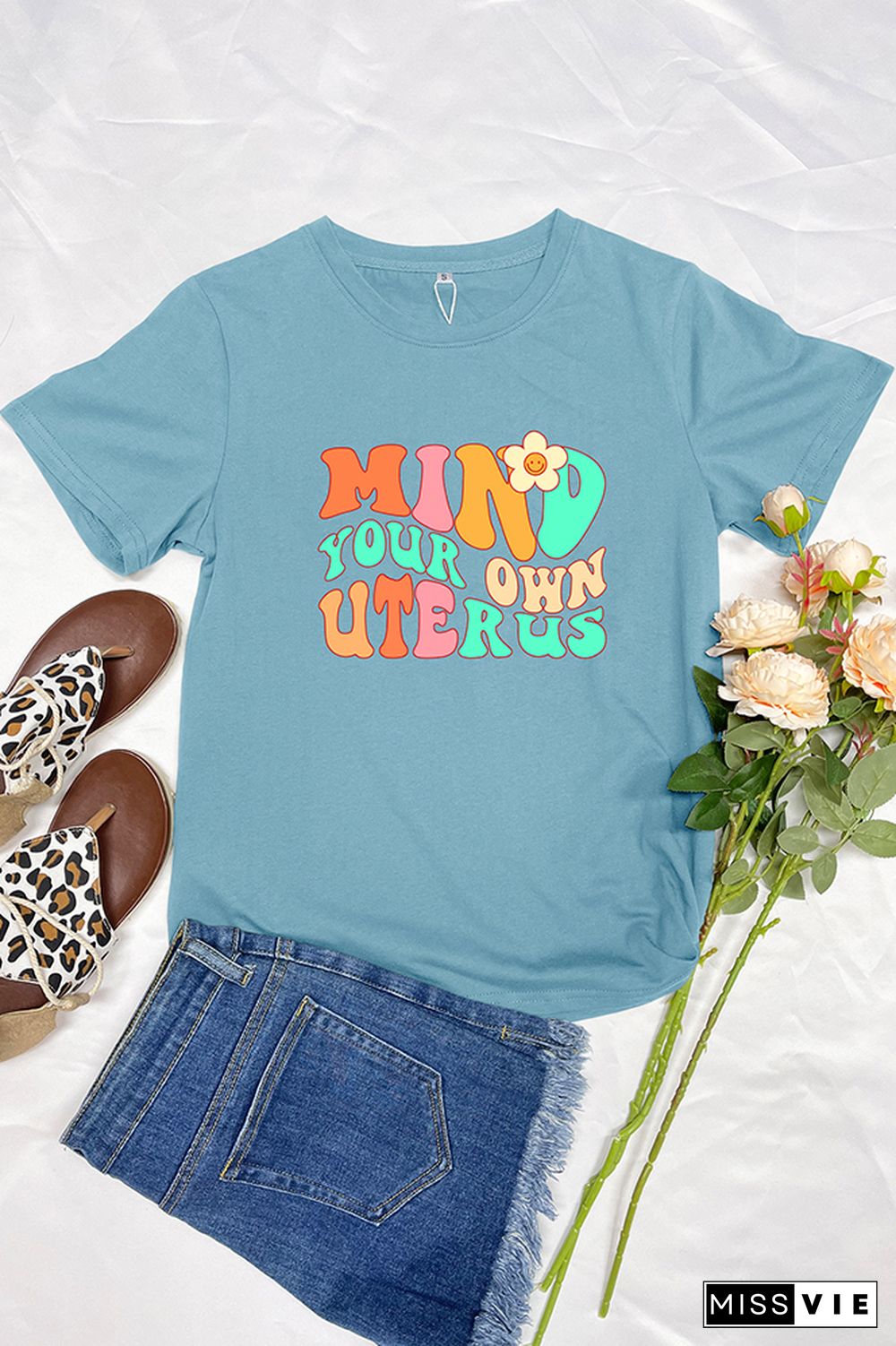 Mind your own Uterus Graphic Tee Wholesale