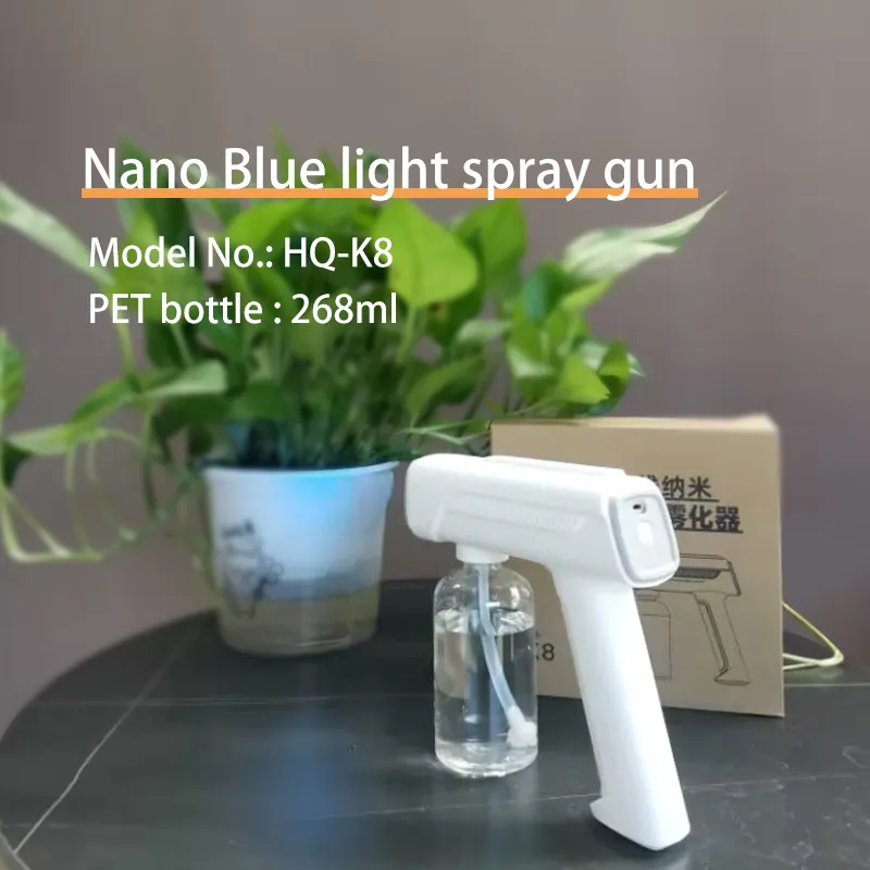 268ml Rechargeable Sprayers K8 USB Atomizer For Garden with Blue Light Fogger Machine Plant Wireless Nano Sprayer Gun