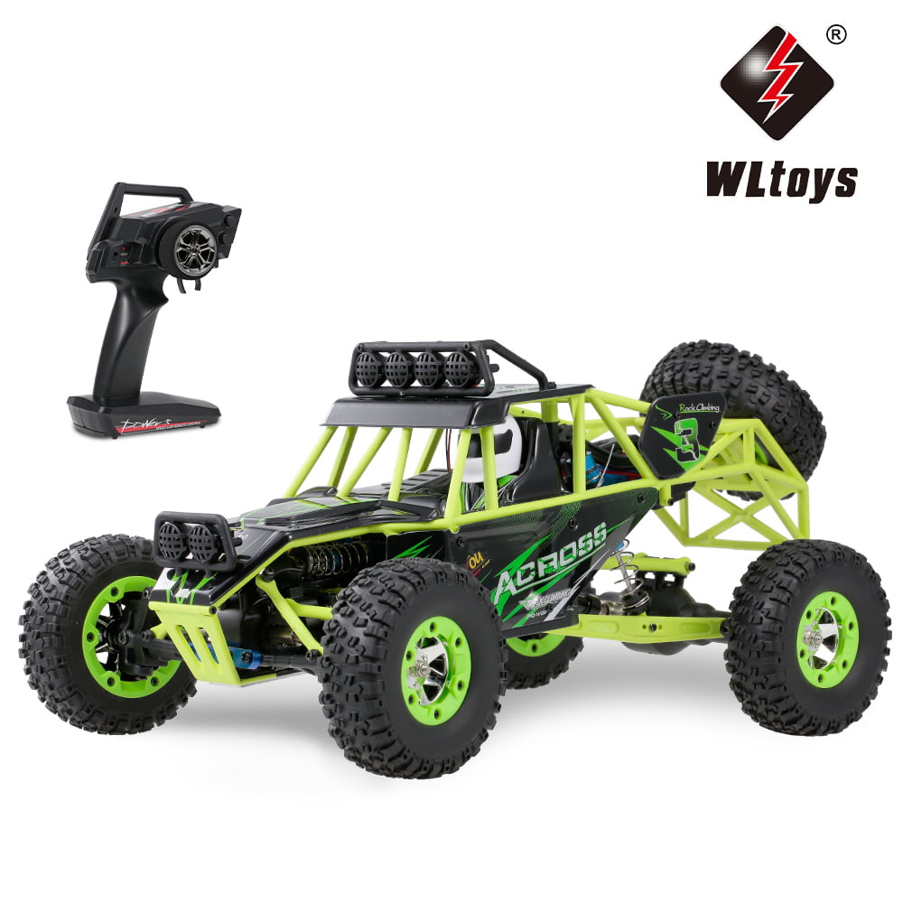 Wltoys 1/12 50km/H High Speed RC Car for Kids/Adult Gift，2.4G 4WD off Road Car，Rock Crawler Cross-Country RC Truck