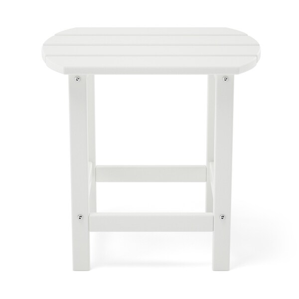 Adirondack Outdoor Side Table，HDPE Plastic End Tables for Patio，Backyard，Pool，Easy Maintenance Weather Resistant