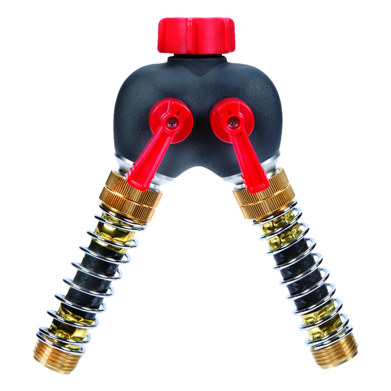 Ace Plastic Threaded Male Flexible Hose 2-Way Shut-off Valve