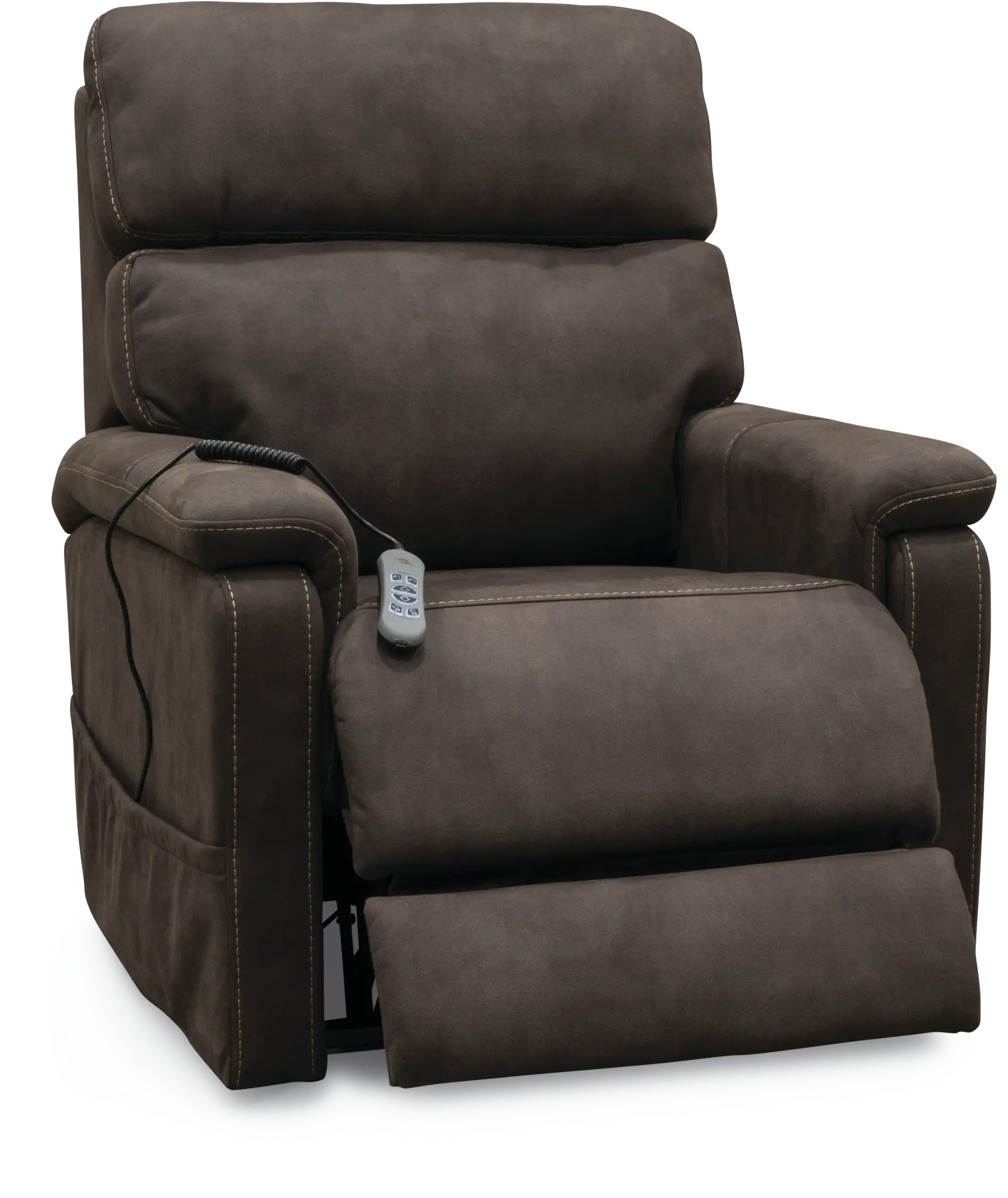 Stonewash Dark Brown Reclining Lift Chair