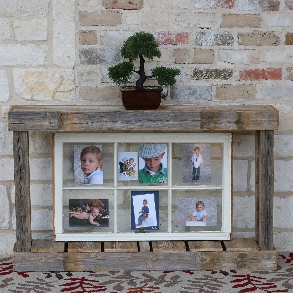 46 inch Rustic Distressed Reclaimed Wood Console Table