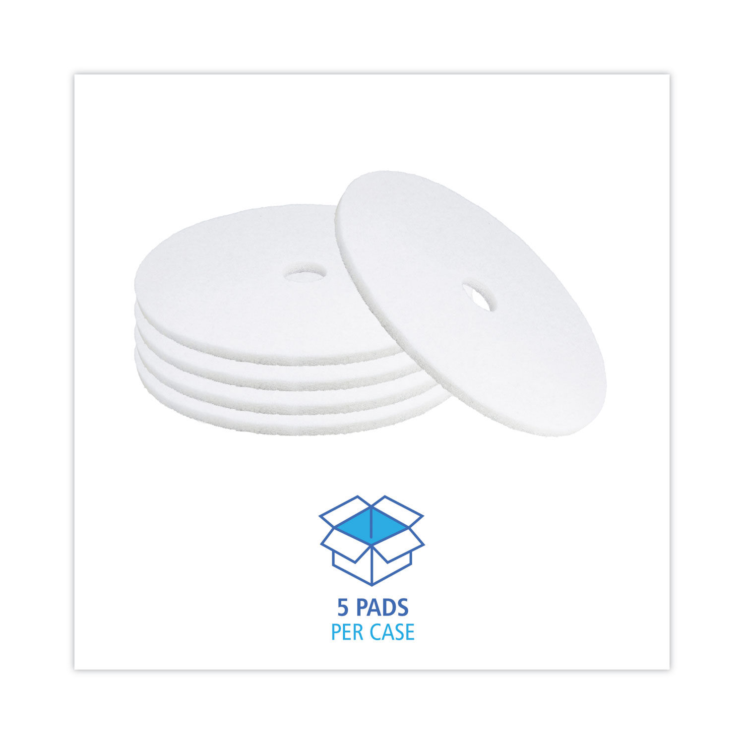 Polishing Floor Pads by Boardwalkandreg; BWK4021WHI