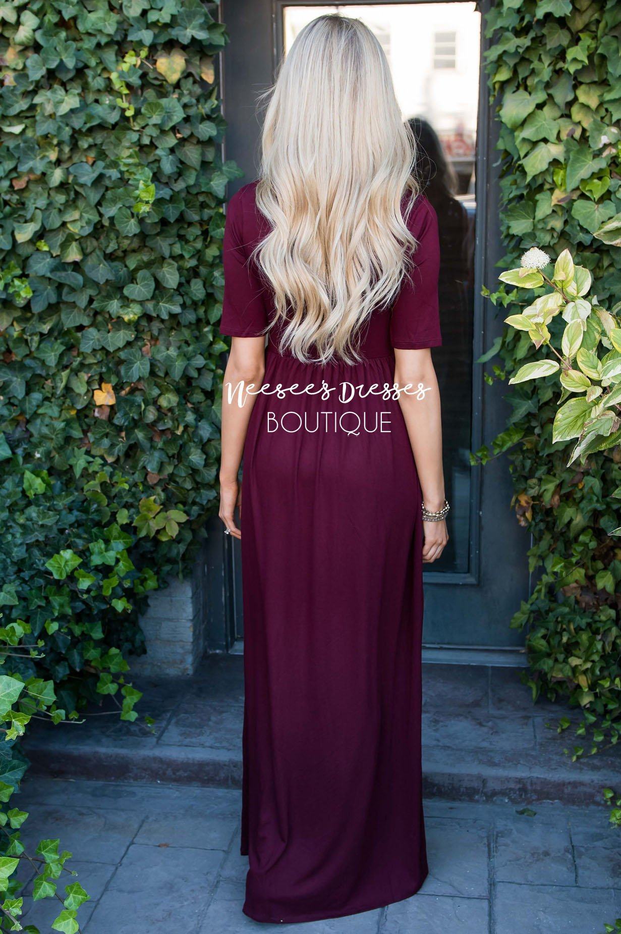 The Ritchie 3/4 Length Sleeve Maxi Dress