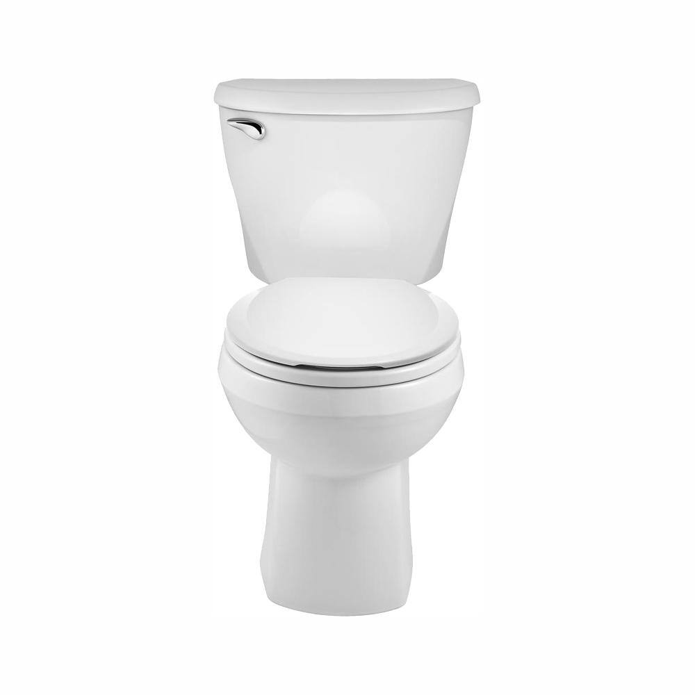 American Standard Reliant 2-Piece 1.28 GPF Single Flush Round Toilet with Slow Close Seat in White 3332128S.020