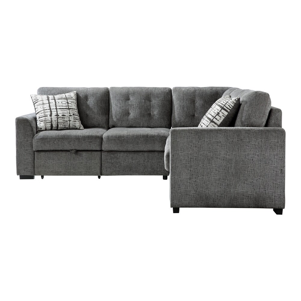 Orma Sectional Sofa with Pull Out Bed and Ottoman