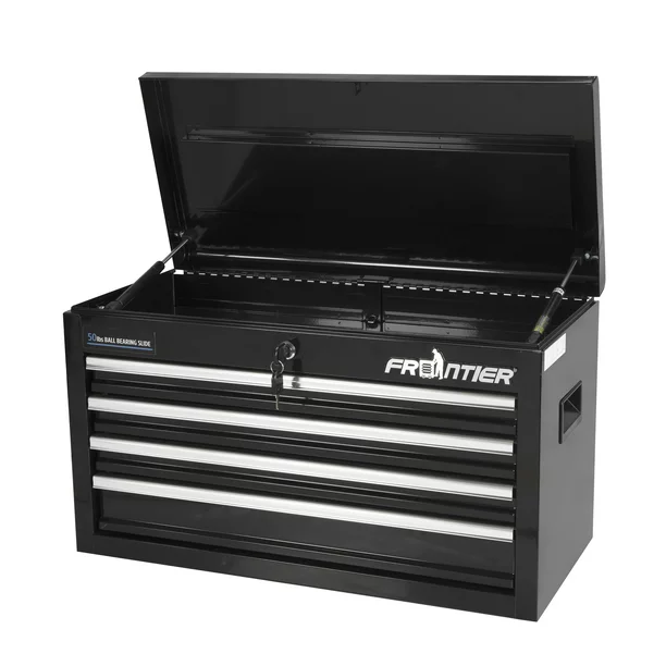 Frontier 26-inch 4-Drawer Tool Chest Organizer， Black， Steel， 41111