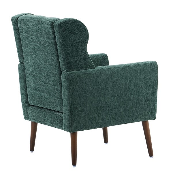 Modern Accent Chair Upholstered Foam Filled Living Room Chairs Comfy Reading Chair with Chenille Fabric Lounge for Living Room