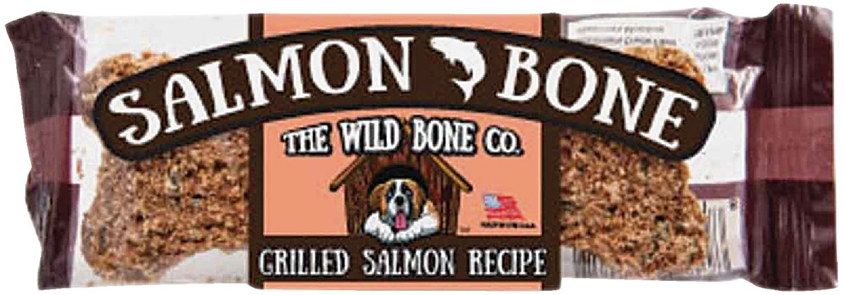 The Wild Bone Company Salmon Bone Dog Treat (Pack of 24)