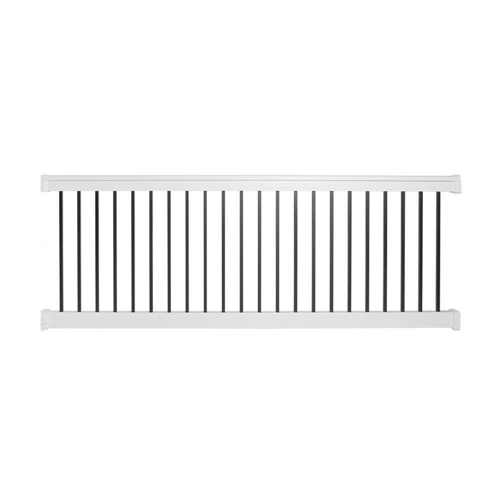 Weatherables Vilano 3 ft. H x 6 ft. W Vinyl White Railing Kit WWR-THDVA36-S6