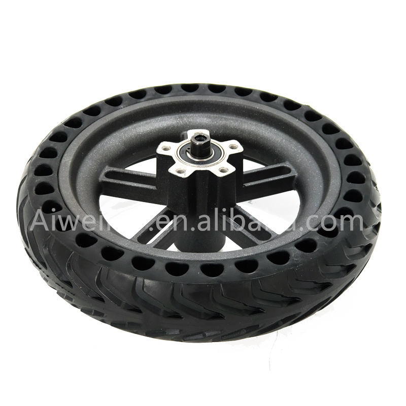 8.5inch Rear Solid Tire with Wheel Hub Disc Brake  Scooter Back Tyre for Xiaomi M365 Electric Scooter