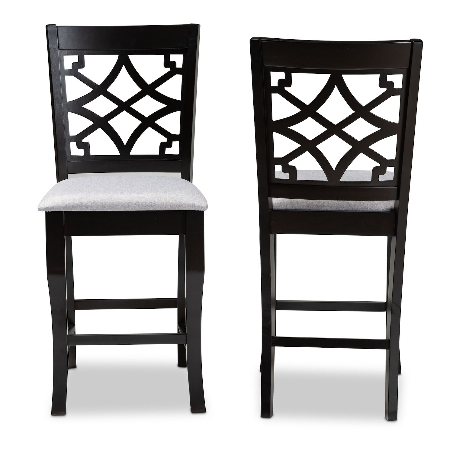 Baxton Studio Nisa Counter Stool 2-piece Set