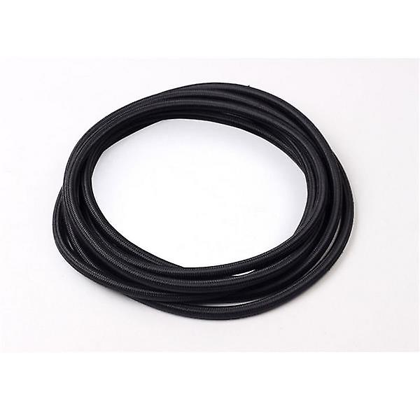 Universal 20ft An-8 Black Nylon Braided Hose With 10pcs Black Hose Ends 48373