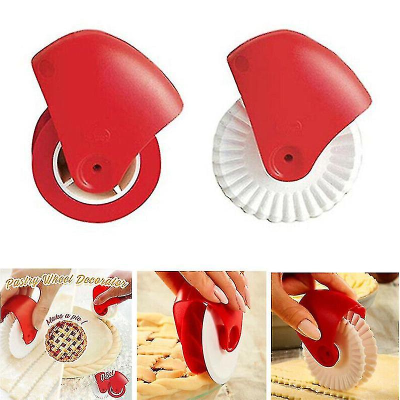 Pastry Wheel Decorator And Cutter Beautiful Pie Crust Pizza Pastry Lattice Decoration Tools Plastic Pastry Pie Decoration Cutter Lattice Cutter P